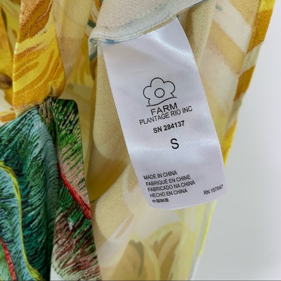 Anthropologie FARM RIO Azalea Forest Boy Shirt Tropical S - Picture 5 of 10